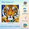 Diamond Painting for Kids 8–12 – 6 Pcs Animal Diamond Dots Kits, Arts & Crafts Gift for Boys & Girls, 6" x 6" (Tiger, Leopard, Owl, Eagle, Parrot, Lion)